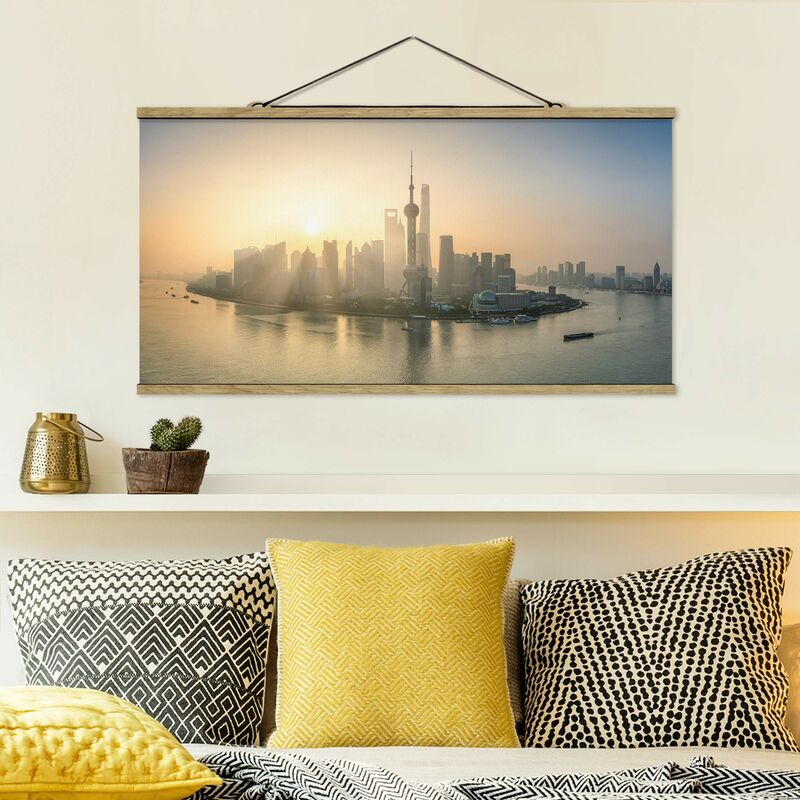 

Imagen de tela - Pudong At Dawn - Apaisado 1:2 Dimensión LxA: 50cm x 100cm