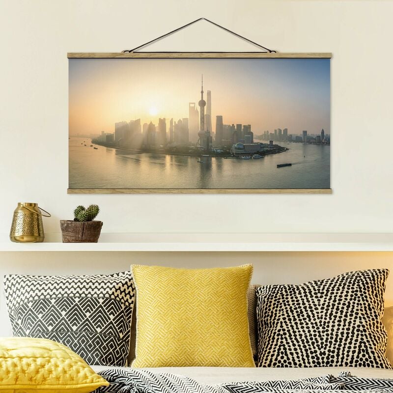 

Imagen de tela - Pudong At Dawn - Apaisado 1:2 Dimensión LxA: 40cm x 80cm