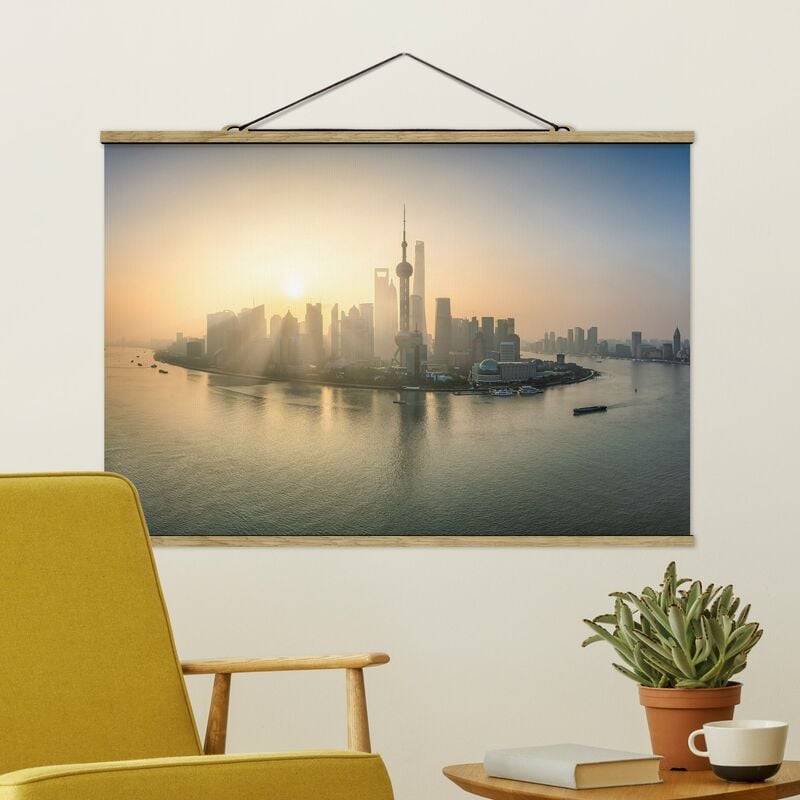 

Imagen de tela - Pudong At Dawn - Apaisado 2:3 Dimensión LxA: 53.5cm x 80cm