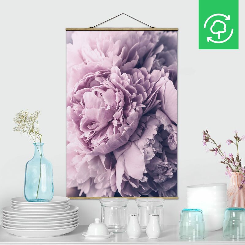 

Imagen de tela - Purple Peony Blossoms - Alto 3:2 Dimensión LxA: 150cm x 100cm