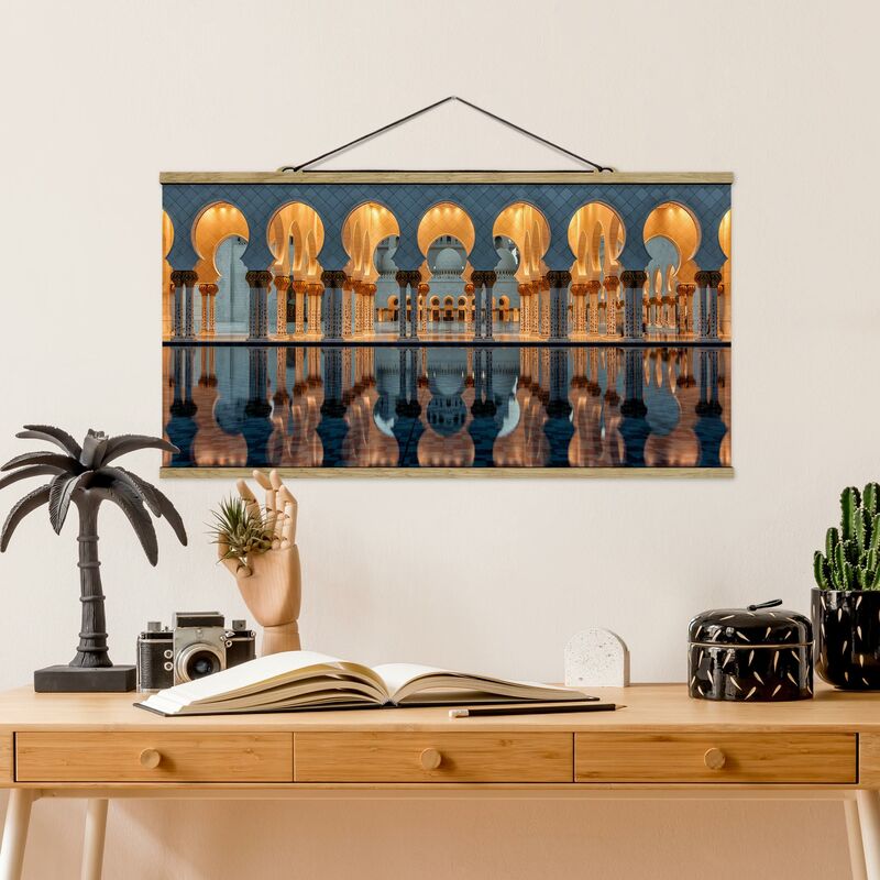 

Imagen de tela - Reflections In The Mosque - Apaisado 1:2 Dimensión LxA: 25cm x 50cm