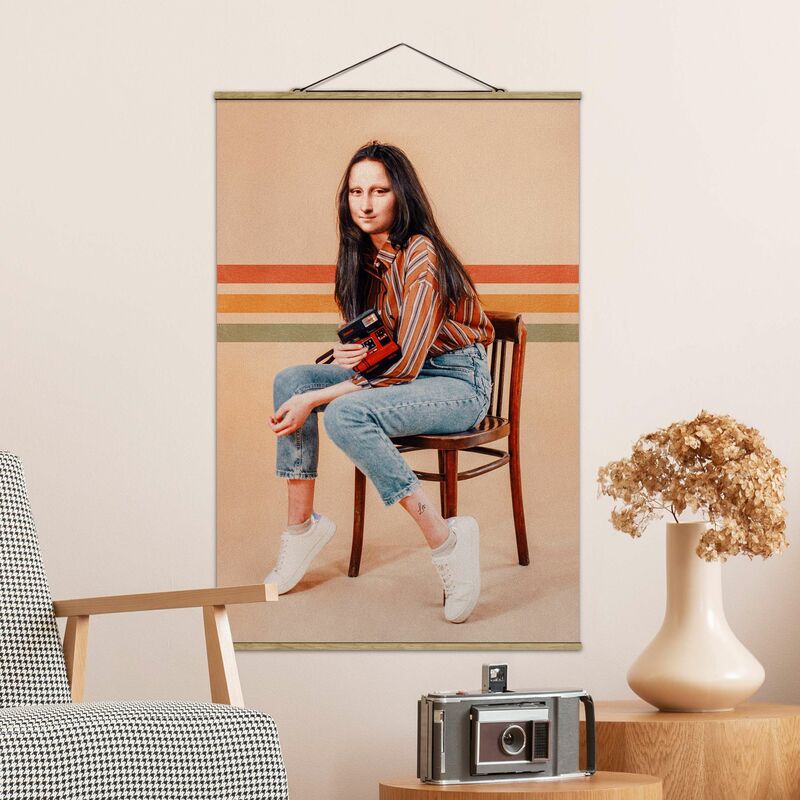 

Imagen de tela - Retro Mona Lisa - Alto 3:2 Dimensión LxA: 52.5cm x 35cm
