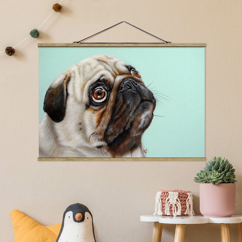 

Imagen de tela - Reward Pug - Apaisado 2:3 Dimensión LxA: 33.5cm x 50cm