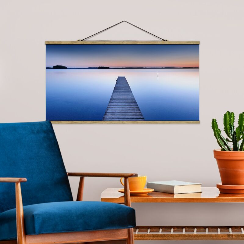 

Imagen de tela - River Bridge At Sunset - Apaisado 1:2 Dimensión LxA: 50cm x 100cm