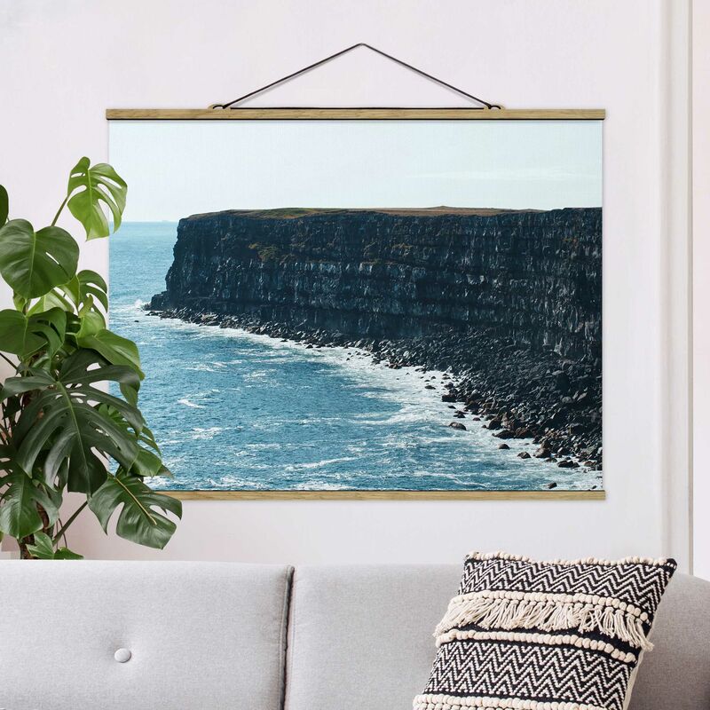 

Imagen de tela - Rocky Islandic Cliffs - Apaisado 3:4 Dimensión LxA: 75cm x 100cm