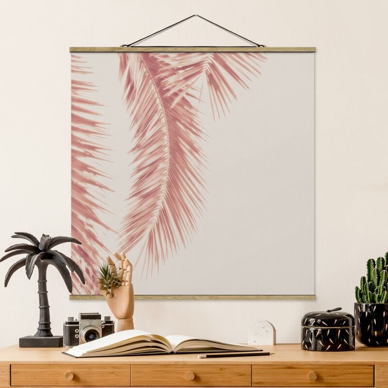 

Imagen de tela - Rose Golden Palm Leaves - Cuadrado 1:1 Dimensión LxA: 35cm x 35cm