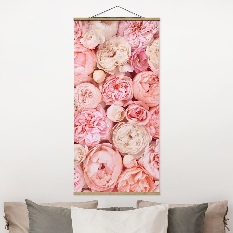 

Imagen de tela - Roses Rose Coral Shabby - Alto 2:1 Dimensión LxA: 70cm x 35cm