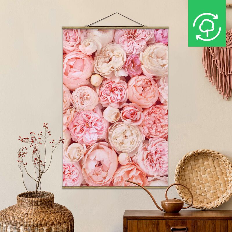

Imagen de tela - Roses Rose Coral Shabby - Alto 3:2 Dimensión LxA: 52.5cm x 35cm