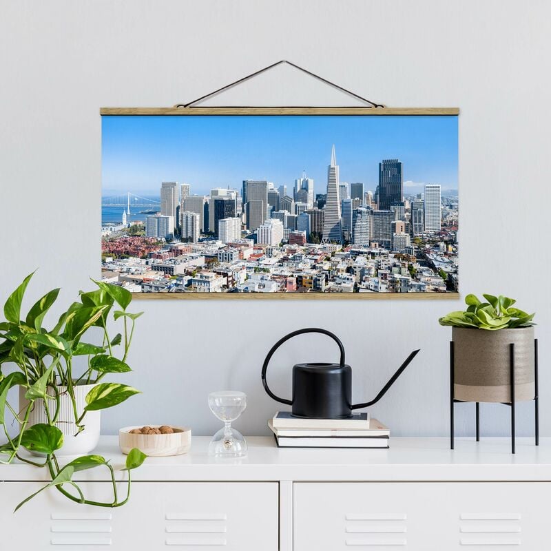 

Imagen de tela - San Francisco Skyline - Apaisado 1:2 Dimensión LxA: 25cm x 50cm