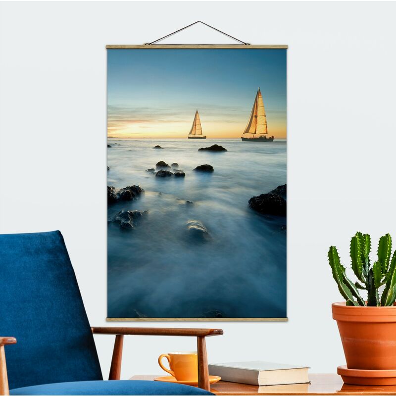 

Imagen de tela - Sailboats In The Ocean - Alto 3:2 Dimensión LxA: 120cm x 80cm