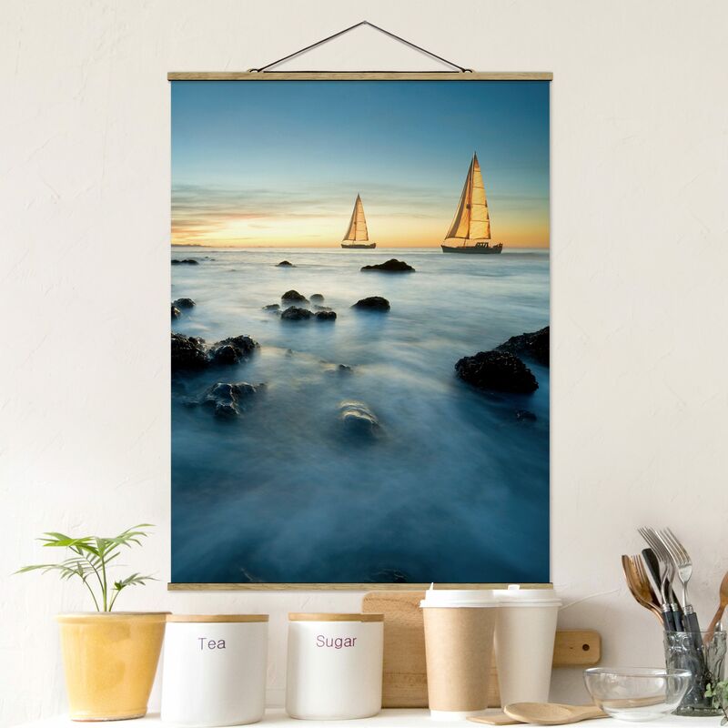 

Imagen de tela - Sailboats In The Ocean - Alto 4:3 Dimensión LxA: 66.4cm x 50cm