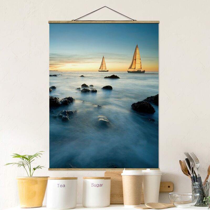 

Imagen de tela - Sailboats In The Ocean - Alto 4:3 Dimensión LxA: 46.5cm x 35cm