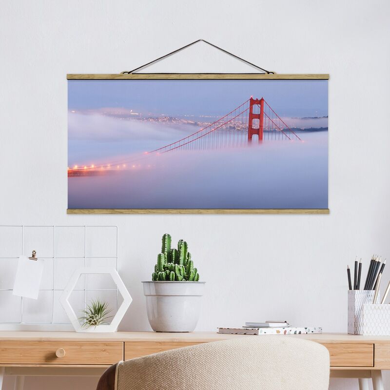 

Imagen de tela - San Francisco's Golden Gate Bridge - Apaisado 1:2 Dimensión LxA: 50cm x 100cm