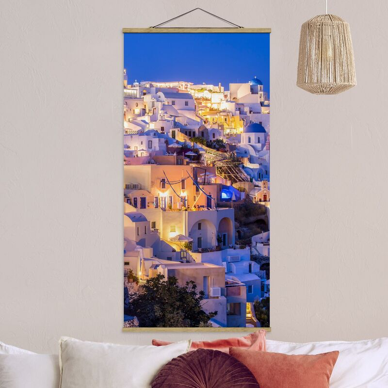 

Imagen de tela - Santorini At Night - Alto 2:1 Dimensión LxA: 100cm x 50cm