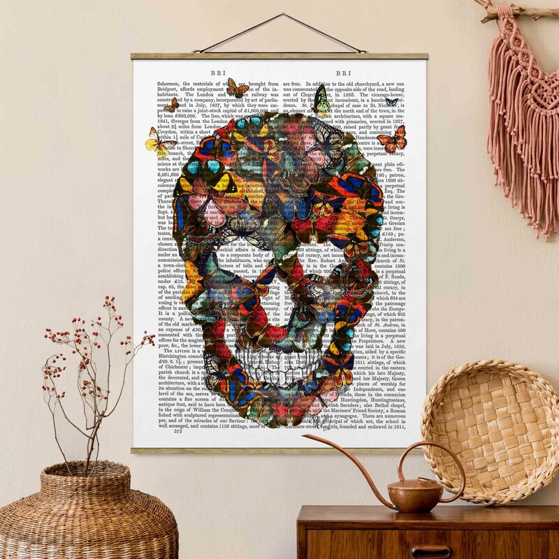 

Imagen de tela - Scary Reading - Butterfly Skull - Alto 4:3 Dimensión LxA: 46.5cm x 35cm