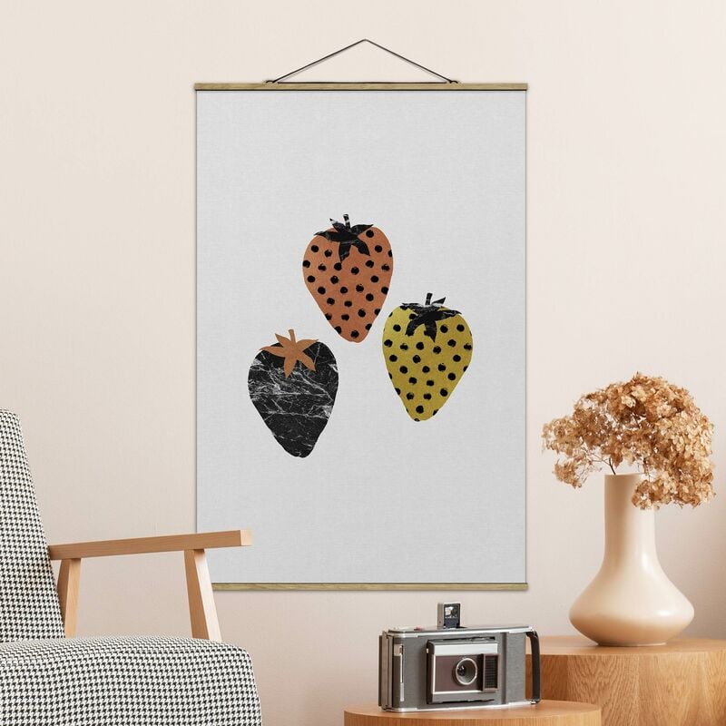 

Imagen de tela - Scandinavian Strawberries - Alto 3:2 Dimensión LxA: 52.5cm x 35cm