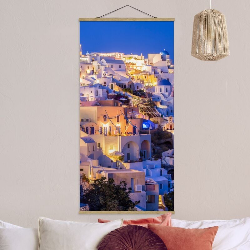 

Imagen de tela - Santorini At Night - Alto 2:1 Dimensión LxA: 70cm x 35cm