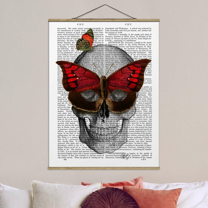 

Imagen de tela - Scary Reading - Butterfly Mask - Alto 4:3 Dimensión LxA: 133.5cm x 100cm