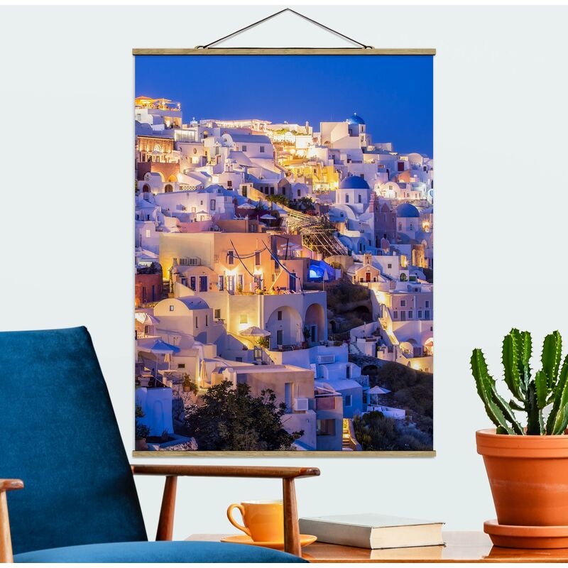 

Imagen de tela - Santorini At Night - Alto 4:3 Dimensión LxA: 133.5cm x 100cm