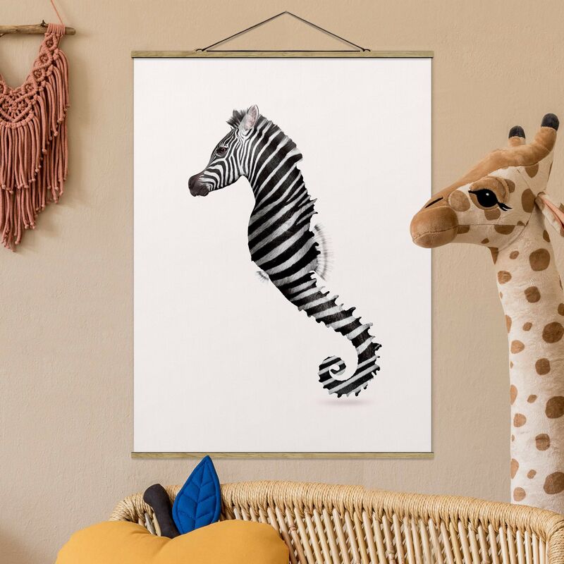 

Imagen de tela - Seahorse With Zebra Stripes - Alto 4:3 Dimensión LxA: 46.5cm x 35cm