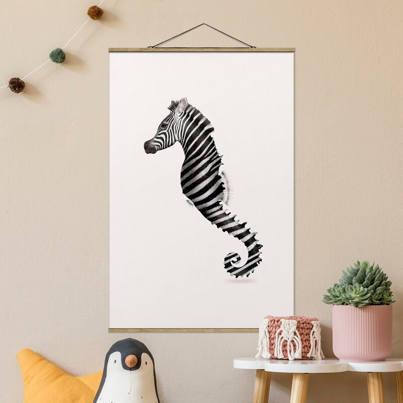 

Imagen de tela - Seahorse With Zebra Stripes - Alto 3:2 Dimensión LxA: 150cm x 100cm