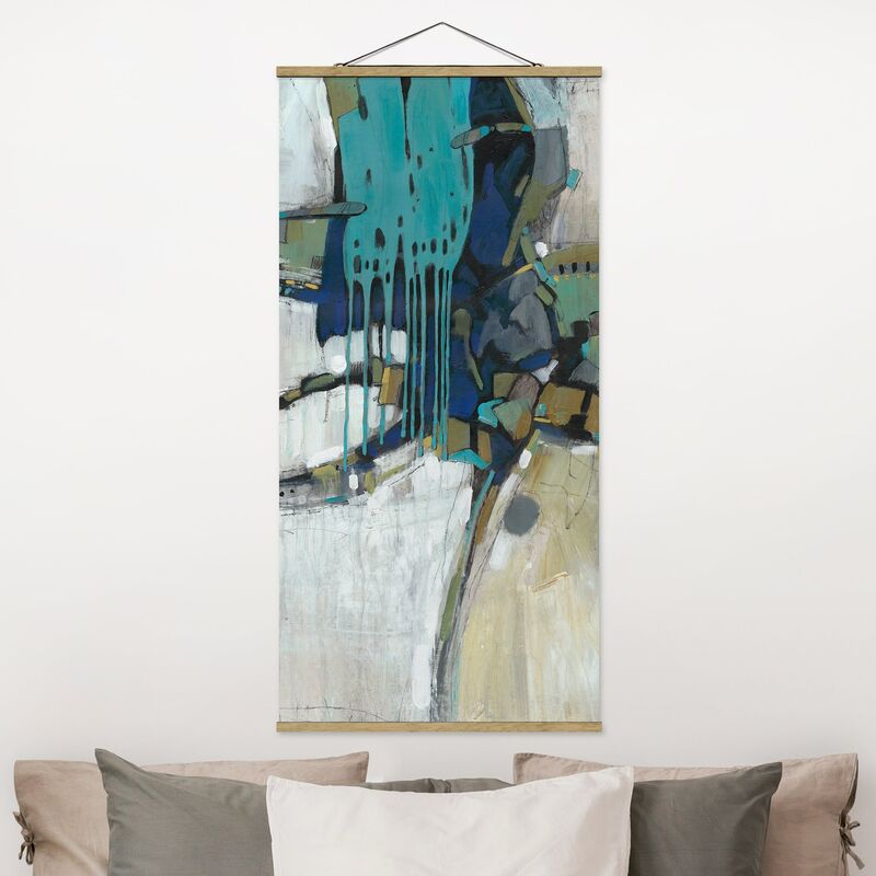 

Imagen de tela - Separation Turquoise II - Alto 2:1 Dimensión LxA: 70cm x 35cm