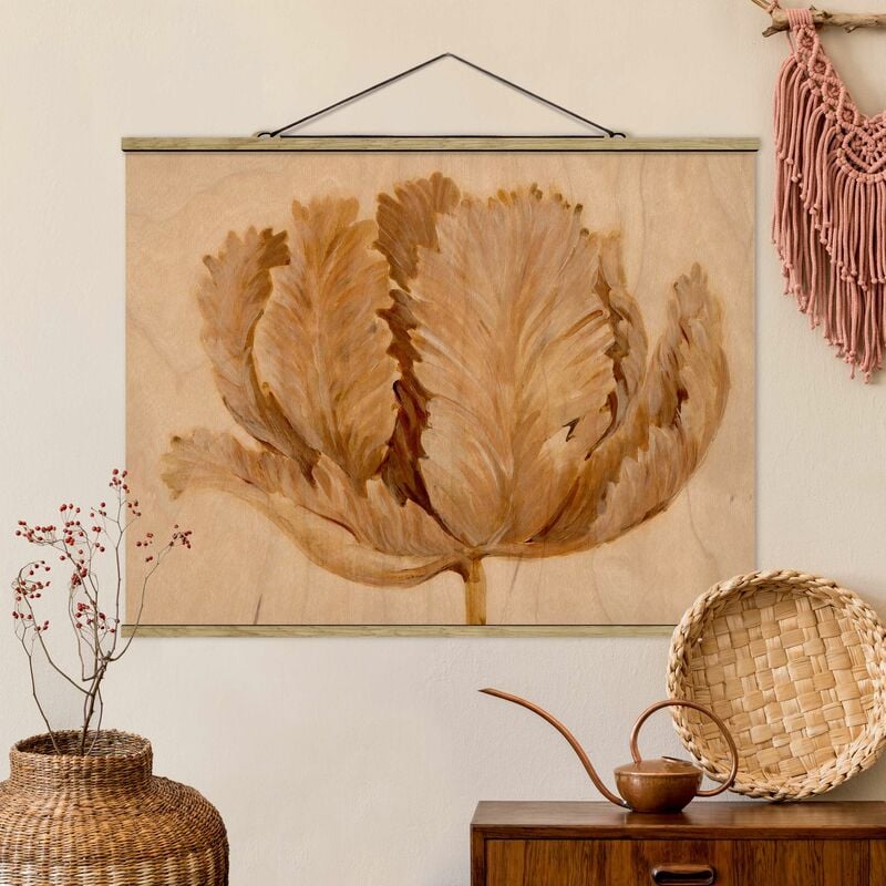

Imagen de tela - Sepia Tulip On Wood II - Apaisado 3:4 Dimensión LxA: 60cm x 80cm