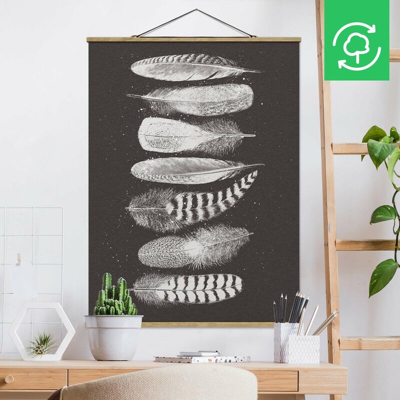 

Imagen de tela - Seven Feathers - Drawing - Alto 4:3 Dimensión LxA: 46.5cm x 35cm