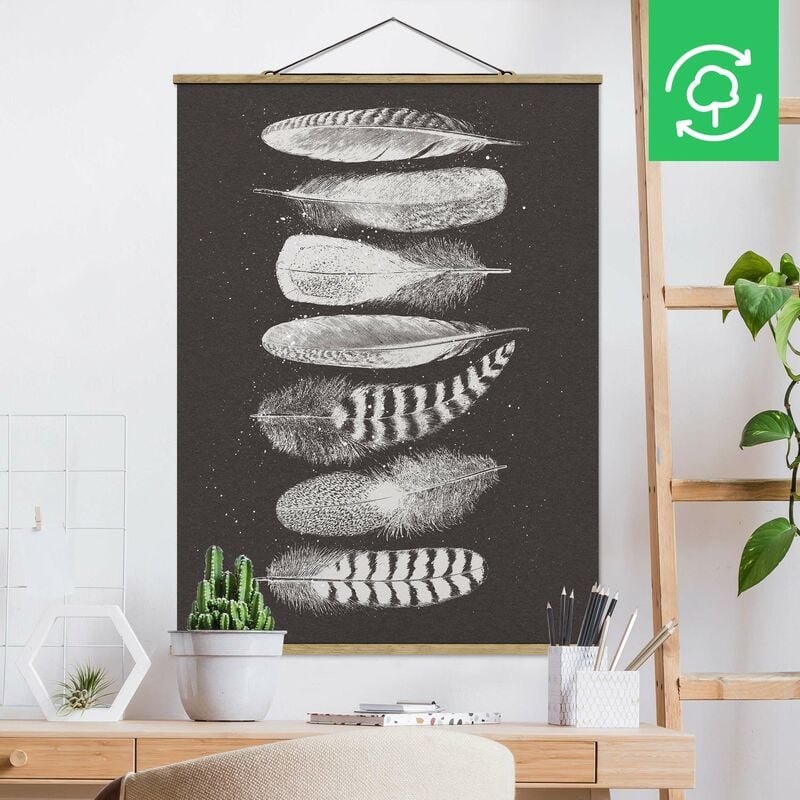 

Imagen de tela - Seven Feathers - Drawing - Alto 4:3 Dimensión LxA: 106.5cm x 80cm