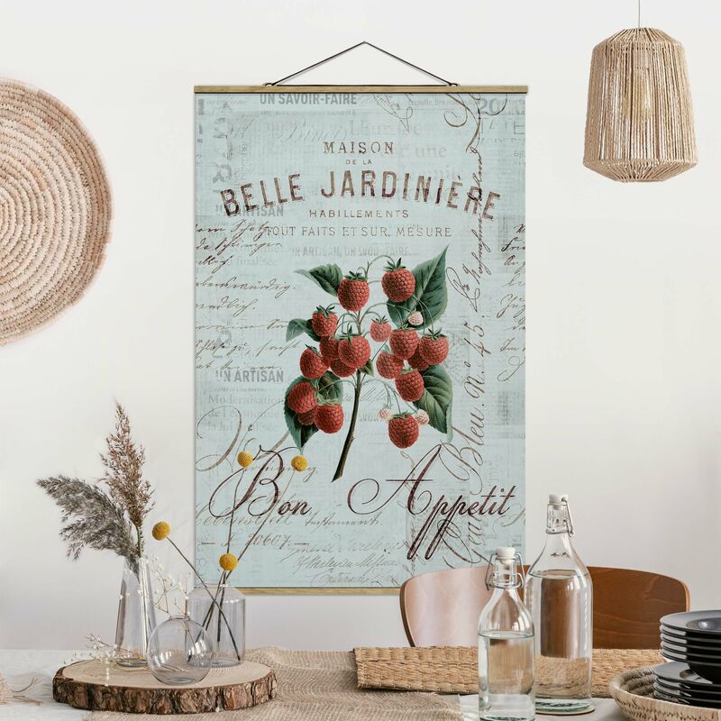 

Imagen de tela - Shabby Chic Collage - Raspberries - Alto 3:2 Dimensión LxA: 150cm x 100cm