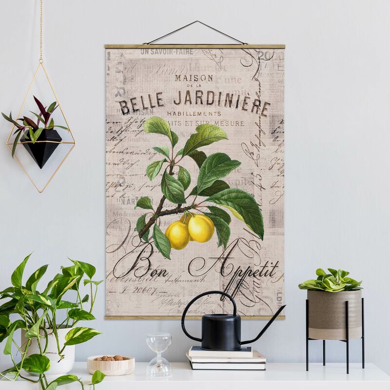 

Imagen de tela - Shabby Chic Collage - Plums - Alto 3:2 Dimensión LxA: 120cm x 80cm