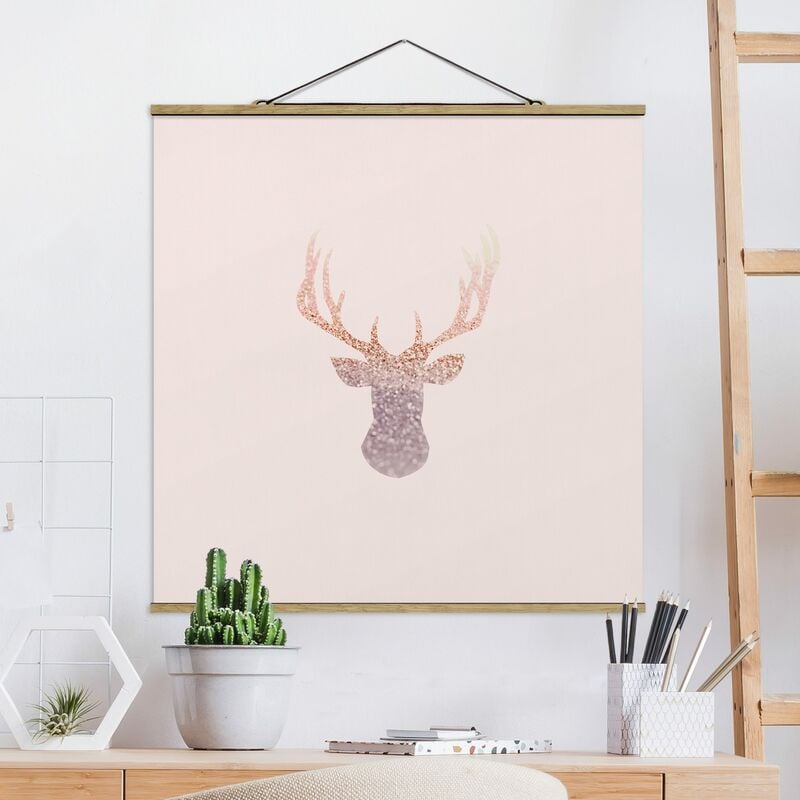 

Imagen de tela - Shimmering Deer - Cuadrado 1:1 Dimensión LxA: 35cm x 35cm