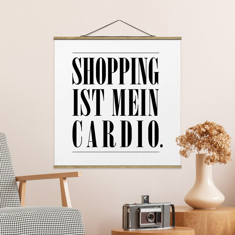 

Imagen de tela - Shopping Is My Cardio - Cuadrado 1:1 Dimensión LxA: 35cm x 35cm