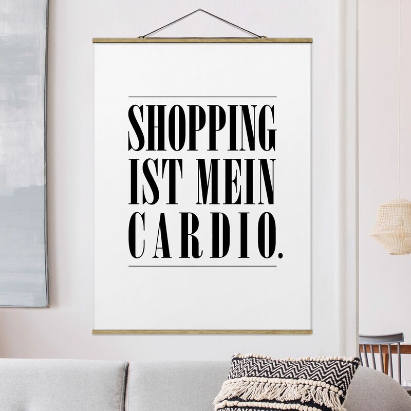 

Imagen de tela - Shopping Is My Cardio - Alto 4:3 Dimensión LxA: 133.5cm x 100cm