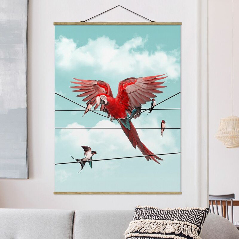 

Imagen de tela - Sky With Birds - Alto 4:3 Dimensión LxA: 66.4cm x 50cm