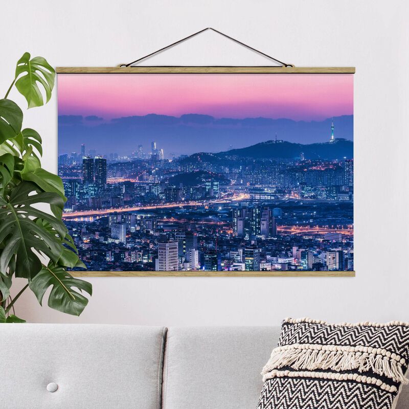 

Imagen de tela - Skyline Of Seoul - Apaisado 2:3 Dimensión LxA: 33.5cm x 50cm