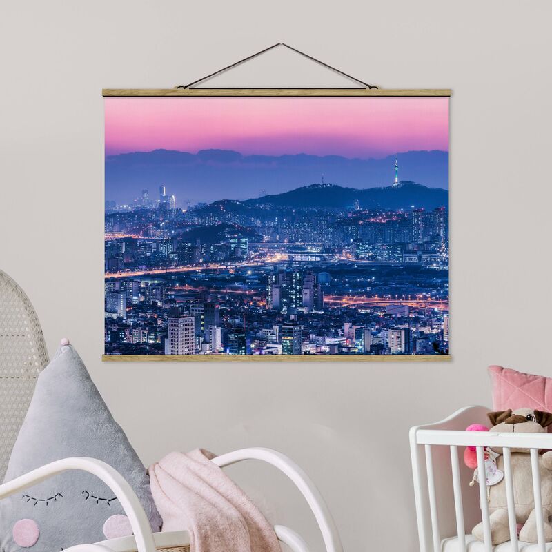 

Imagen de tela - Skyline Of Seoul - Apaisado 3:4 Dimensión LxA: 75cm x 100cm