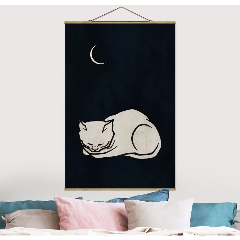 

Imagen de tela - Sleeping Cat Illustration - Alto 3:2 Dimensión LxA: 120cm x 80cm