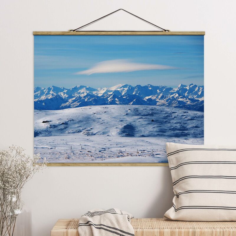 

Imagen de tela - Snowy Mountain Landscape - Apaisado 3:4 Dimensión LxA: 75cm x 100cm
