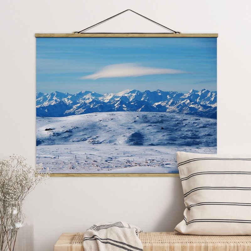 

Imagen de tela - Snowy Mountain Landscape - Apaisado 3:4 Dimensión LxA: 37.5cm x 50cm