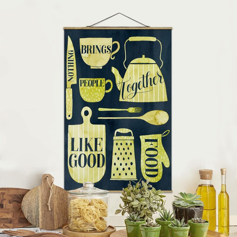 

Imagen de tela - Soul Food - Good Food - Alto 3:2 Dimensión LxA: 120cm x 80cm