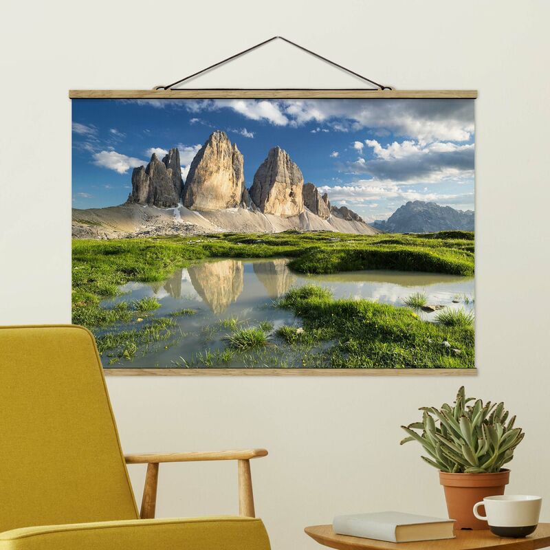 

Imagen de tela - South Tyrolean Battlements And Water Reflection - Apaisado 2:3 Dimensión LxA: 23.5cm x 35cm