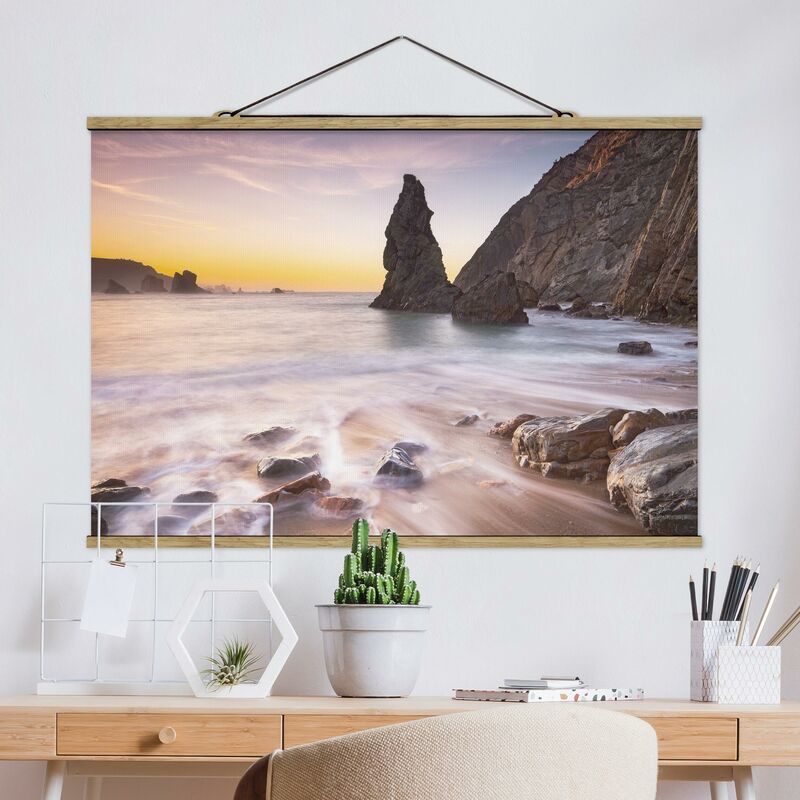 

Imagen de tela - Spanish Beach At Sunrise - Apaisado 2:3 Dimensión LxA: 23.5cm x 35cm