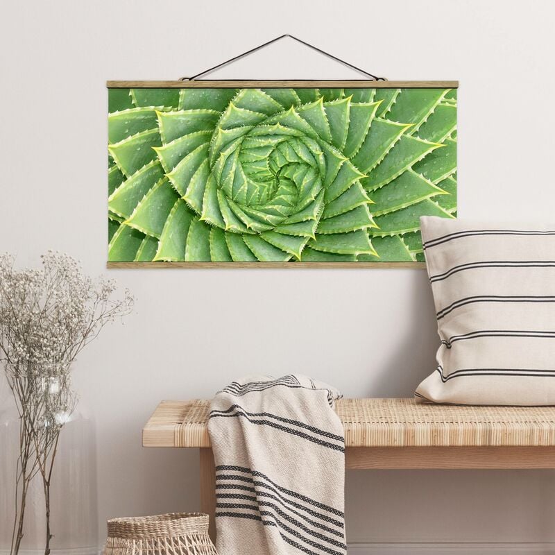 

Imagen de tela - Spiral Aloe - Apaisado 1:2 Dimensión LxA: 25cm x 50cm