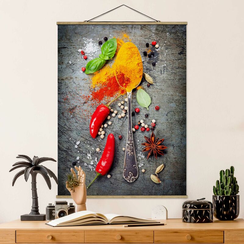 

Imagen de tela - Spoons With Spices - Alto 4:3 Dimensión LxA: 133.5cm x 100cm