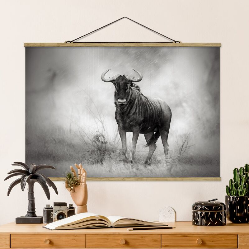 

Imagen de tela - Staring Wildebeest - Apaisado 2:3 Dimensión LxA: 33.5cm x 50cm