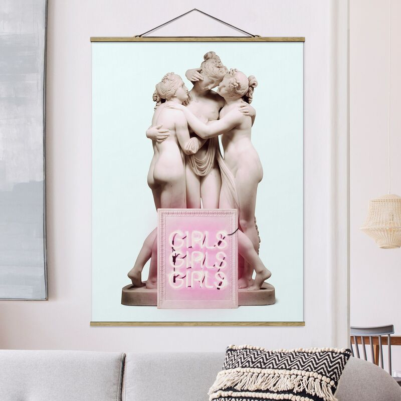 

Imagen de tela - Statue Girls - Alto 4:3 Dimensión LxA: 133.5cm x 100cm