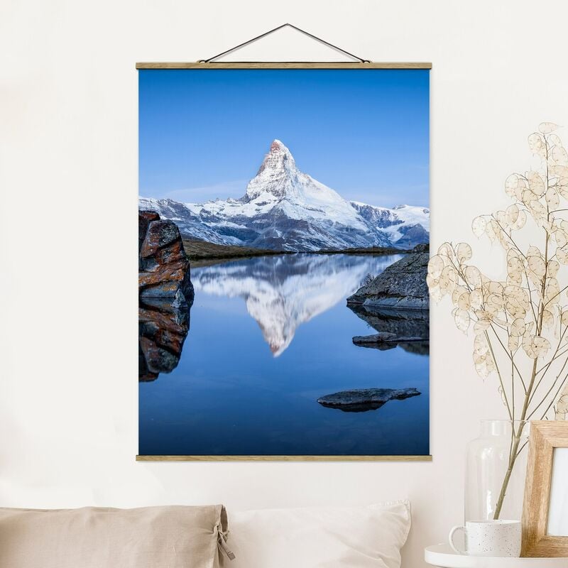 

Imagen de tela - Stellisee Lake In Front Of The Matterhorn - Alto 4:3 Dimensión LxA: 133.5cm x 100cm