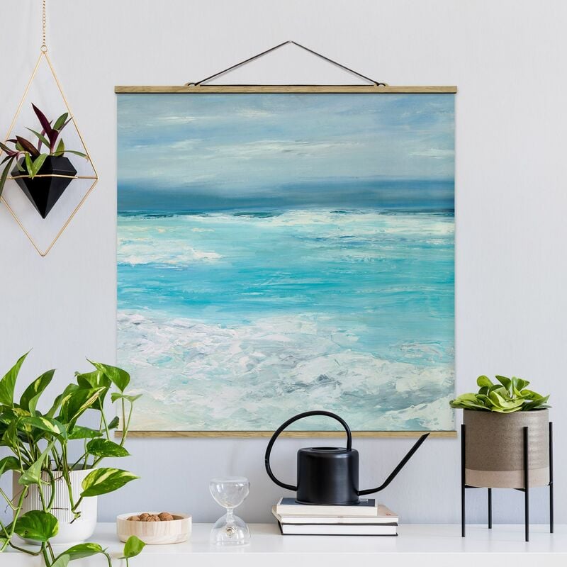 

Imagen de tela - Storm On The Sea II - Cuadrado 1:1 Dimensión LxA: 80cm x 80cm
