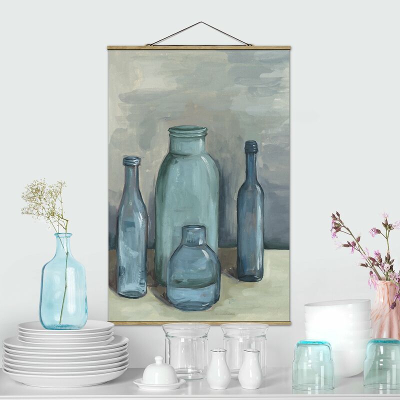 

Imagen de tela - Still Life With Glass Bottles II - Alto 3:2 Dimensión LxA: 52.5cm x 35cm